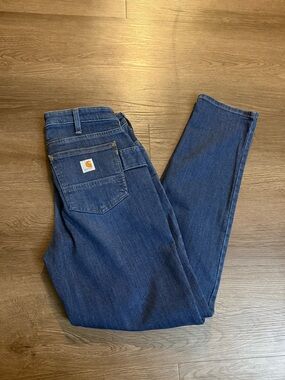 Carhartt Indigo Blue Relaxed Fit Denim Jeans